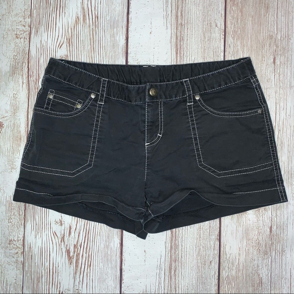 Athleta Black Charcoal Board Shorts Size 8-10